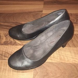 Silver heels by Aerosoles